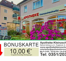 Bonusstempelkarte der Apotheke-Kleinzschachwitz